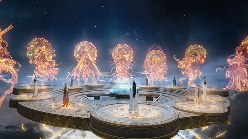 Chinese god elements in the drama